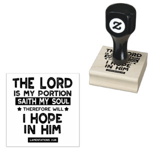 Tampons Encreurs Lamentations 3:24 Le Seigneur est mes Quotes de Pa