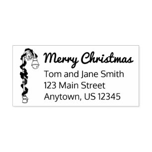 Tampons Encreurs Lampe Post Joyeux Noël Garland Joyeux Noël