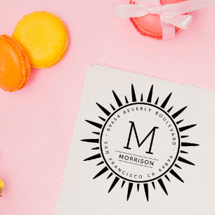 Tampons Encreurs L'amusement Sun créent votre propre adresse de