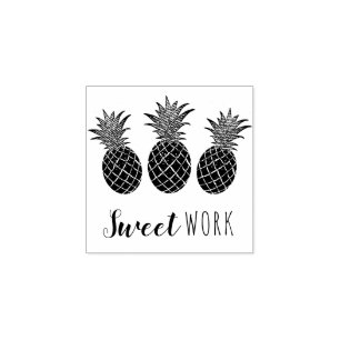 Tampons Encreurs L'ananas de travail doux de l'enseignant de l'écol