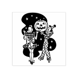 Tampons Encreurs Le timbre en caoutchouc du parti Halloween Vintage