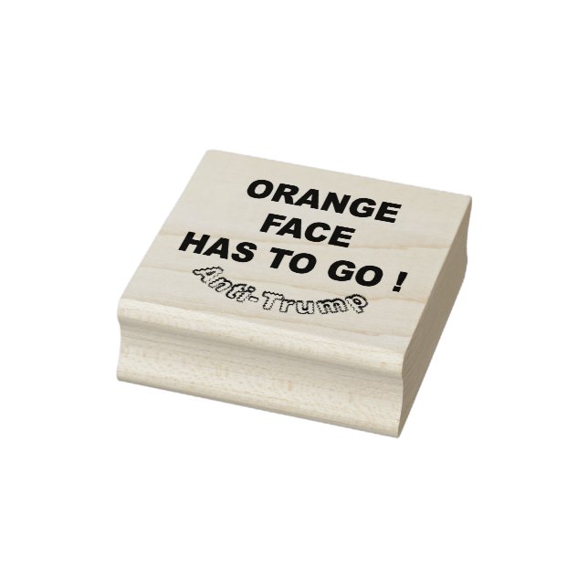 Tampons Encreurs Le visage orange doit partir ! / Anti-Trump, (Tampon)