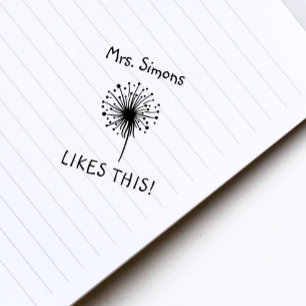 Tampons Encreurs L'enseignant aime ça récompense Dandelion