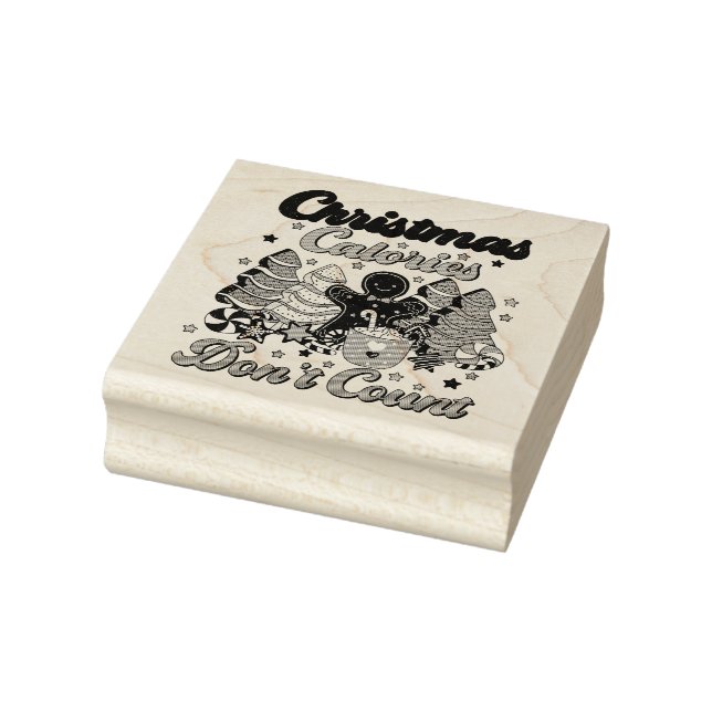 Tampons Encreurs Les calories de Noël ne comptent pas (Tampon)