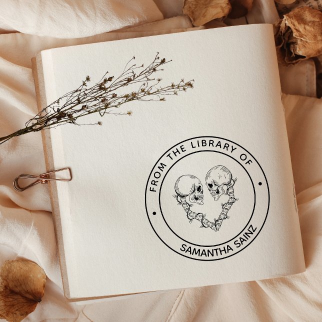 Tampons Encreurs Les crânes gothiques foncent de la bibliothèque du (Créateur téléchargé)