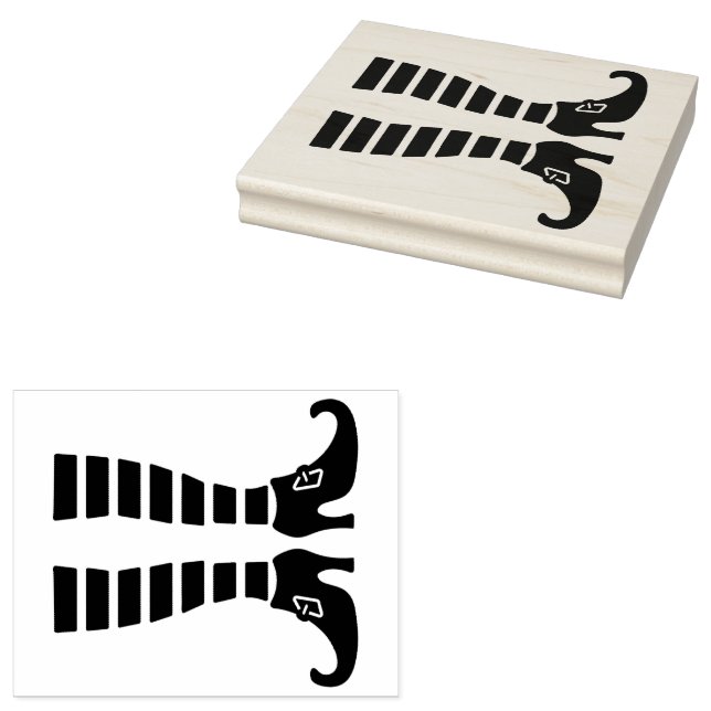 Tampons Encreurs Les jambes de la sorcière d'Halloween (Tamponné)