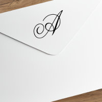 Lettre A calligraphiée en monogramme élégant
