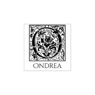 Tampons Encreurs Lettre O Première lettre Vintage avec nom