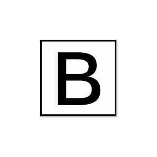 Tampons Encreurs Lettre unique personnalisée