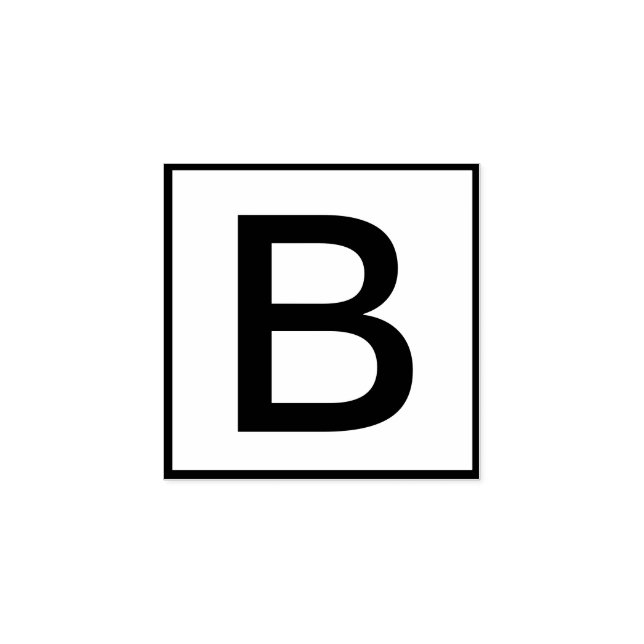 Tampons Encreurs Lettre unique personnalisée (Impression)