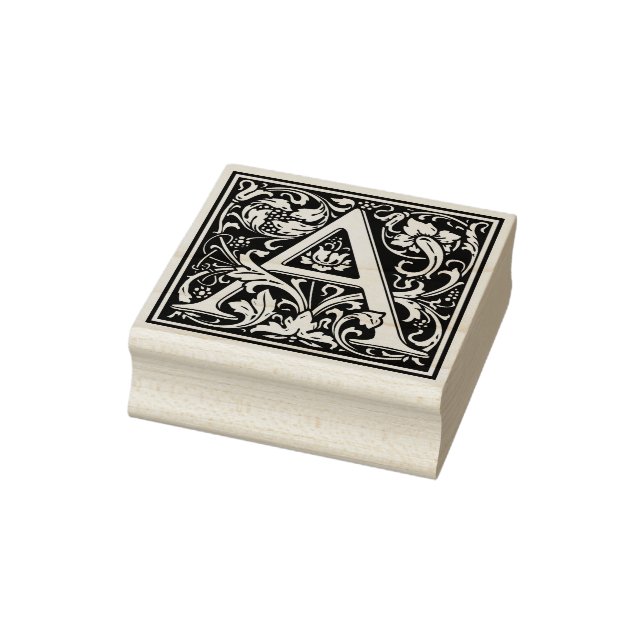 Tampons Encreurs LETTRE William Morris A MONogramme (Tampon)