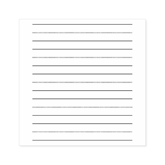 Tampons Encreurs Lignes d'exercices d'écriture manuscrite (Impression)