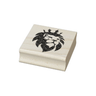 Tampons Encreurs Lion Avec Couronne - Style Or 1