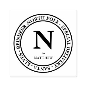 Tampons Encreurs Livraison spéciale Père Noël Noël & Nom