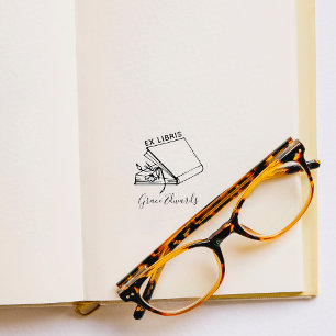 Tampons Encreurs Livre personnalisé vintage manuscrit élégant