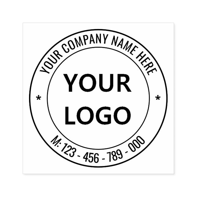 Tampons Encreurs Logo de l'entreprise personnalisée et timbre en ca (Impression)