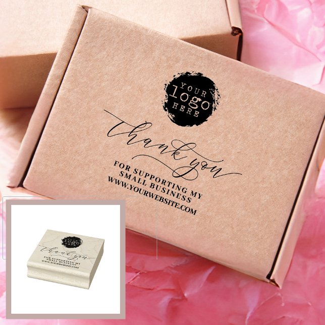Tampons Encreurs Logo de marque de Merci simple (Créateur téléchargé)