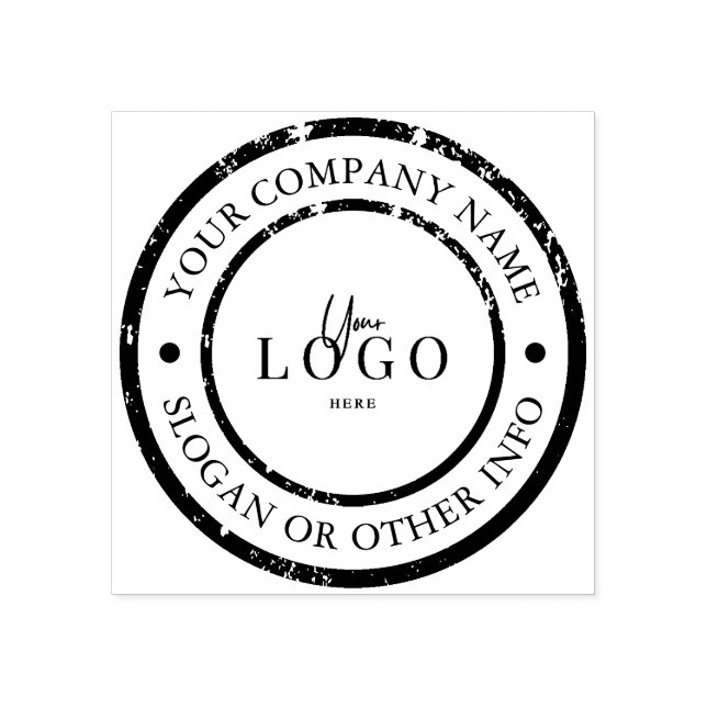 Tampons Encreurs Logo d'entreprise circulaire personnalisé (Impression)