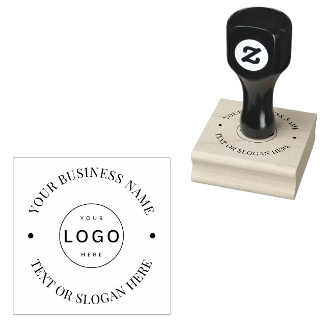 Tampons Encreurs Logo d'entreprise moderne et ronde sur mesure (Tamponné)
