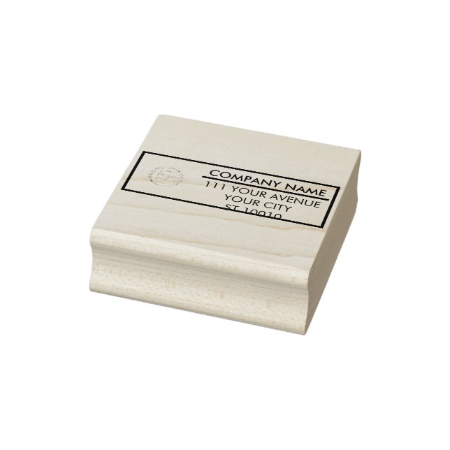 Tampons Encreurs Logo d'entreprise moderne personnalisable Adresse  (Tampon)