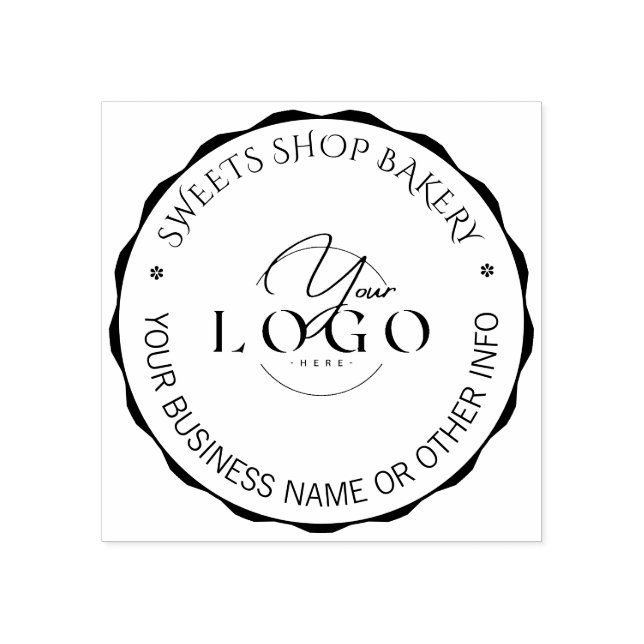 Tampons Encreurs Logo d'entreprise personnalisé | Logo de boulanger (Impression)