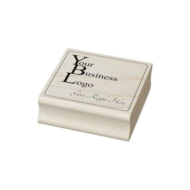 Tampons Encreurs Logo d'entreprise simple Carré noir encre moderne (Tampon)