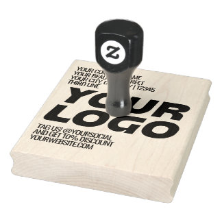 Tampons Encreurs Logo personnalisé et texte grand