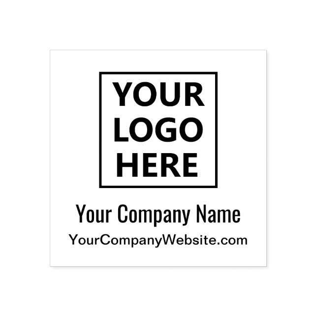 Tampons Encreurs Logo Professionnel Entreprise Nom Site Web (Impression)