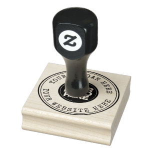 Tampons Encreurs Logo Rond Vintage de machine à écrire