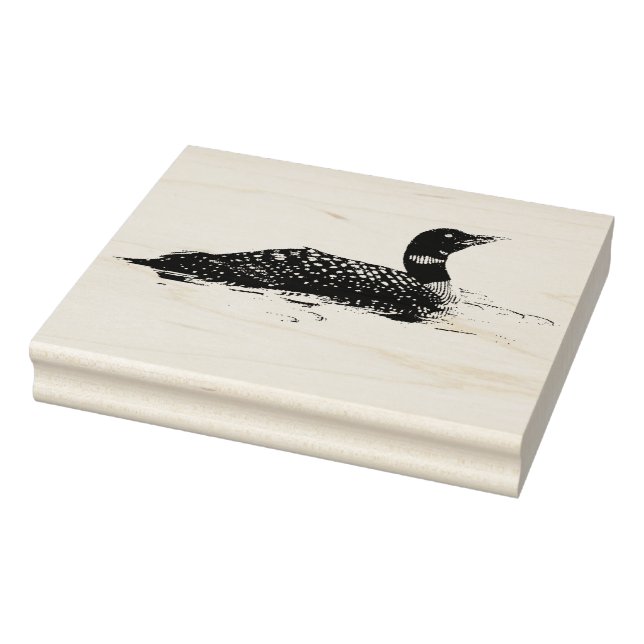 Tampons Encreurs Loon flottant sur l'eau étanche style graphique (Tampon)