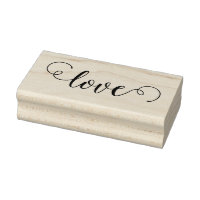 LOVE 1"x 2.5" Timbre en caoutchouc / Octavia