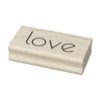 LOVE 1"x 2.5" Timbre en caoutchouc / Poirot One