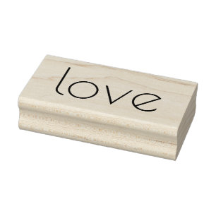 Tampons Encreurs LOVE 1"x 2.5" Timbre en caoutchouc / Poirot One