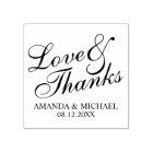'Love & Thanks' Elégant mariage Favor