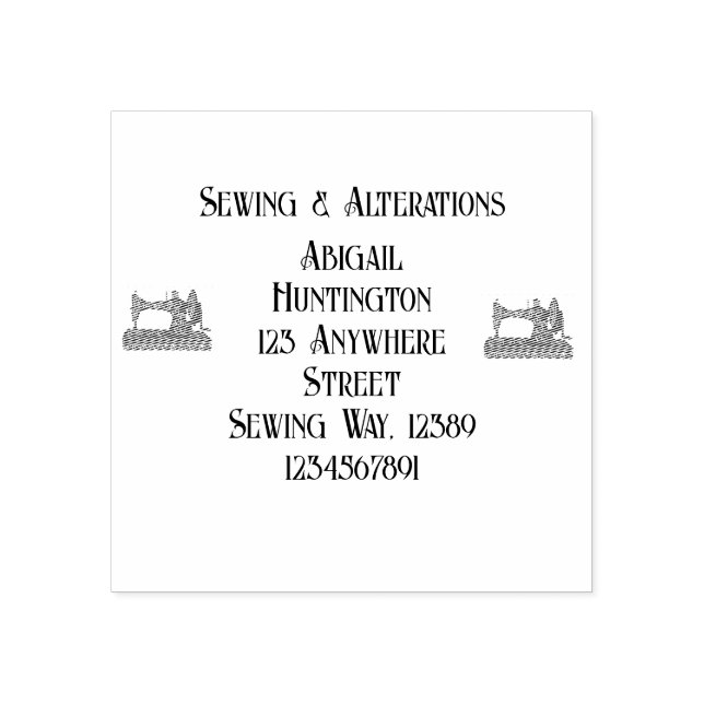 Tampons Encreurs Machine à coudre vintage (Impression)