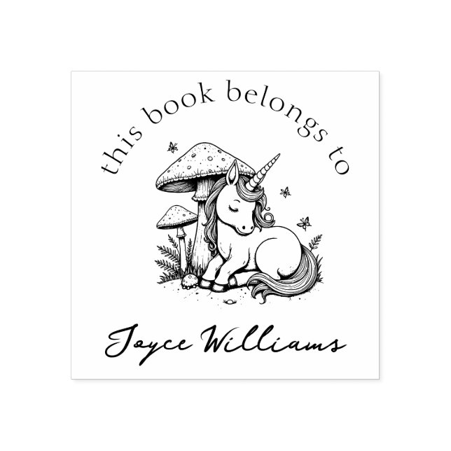 Tampons Encreurs Magic Baby Unicorn Toadstool & Butterflies Livre (Impression)