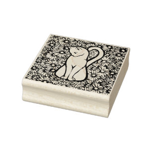 Tampons Encreurs Maisies blanches de chats