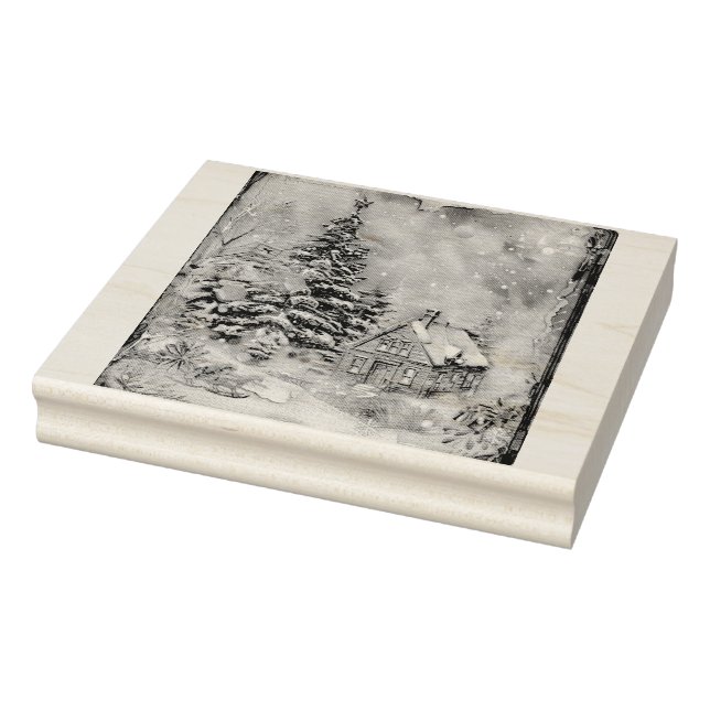 Tampons Encreurs Maison de Noël (Tampon)