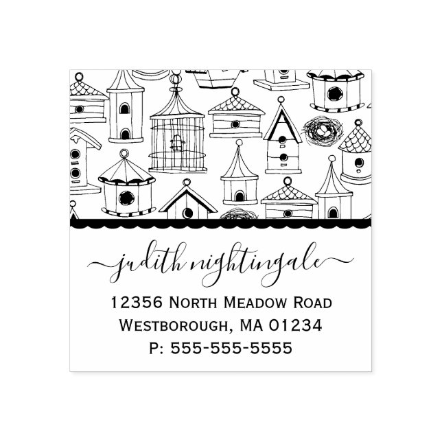 Tampons Encreurs Maisons Rustiques Pour Oiseaux Créez Votre Propre  (Impression)