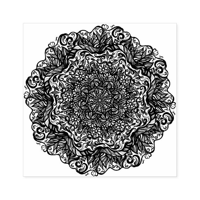 Tampons Encreurs Mandala Nature Florale (Impression)