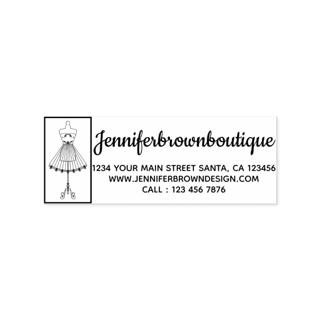 Tampons Encreurs Mannequin Tailor Coudre Robe de Mode (Impression)