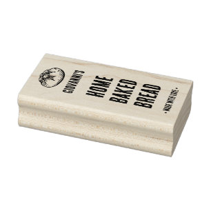 Tampons Encreurs Marchandises cuites Logo personnalisé Timbre en ca