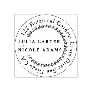 Tampons Encreurs Mariage de fleurs de prés pourpre jaune moutarde d