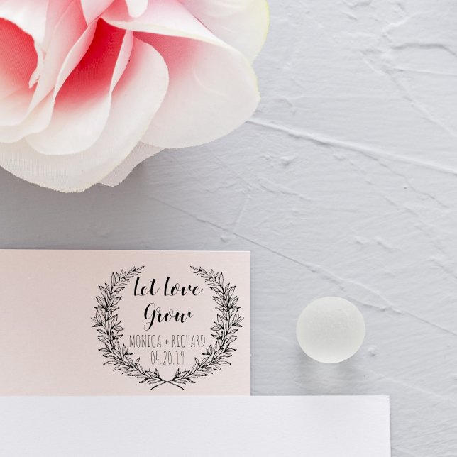 Tampons Encreurs Mariage de la typographie de la couronne personnal (Créateur téléchargé)