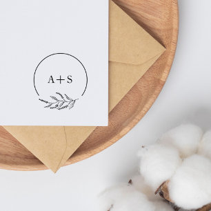 Tampons Encreurs Mariage des initiés de couple botanique minmaliste