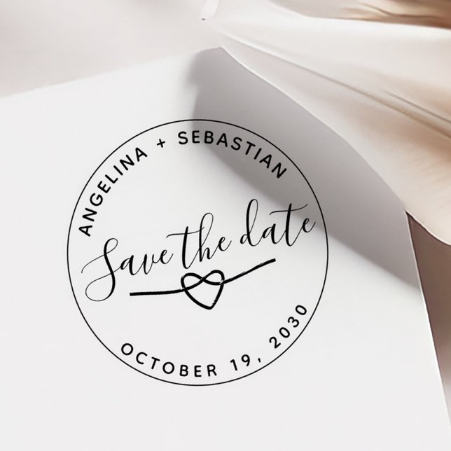 Tampons Encreurs Mariage Romantique Sauvez La Date (Créateur téléchargé)