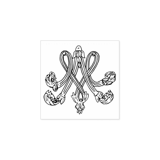 Tampons Encreurs Marie Antoinette - monogramme - Royal monogram (Impression)