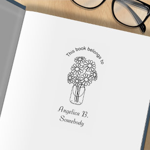 Tampons Encreurs Mason Jar Daisy Fleurs Bouquet Plaque de réservati