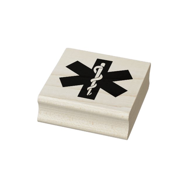 Tampons Encreurs Médicale - Symbole de l'étoile de vie - Isolé (Tampon)