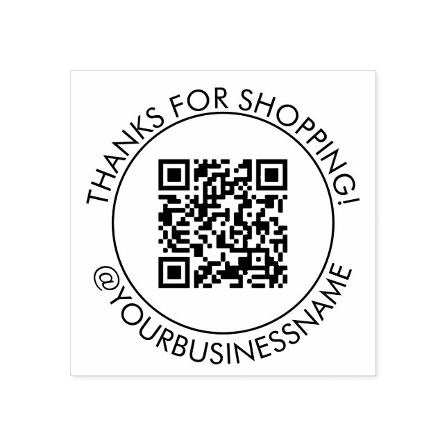 Tampons Encreurs Merci D'Acheter Votre Code QR (Impression)